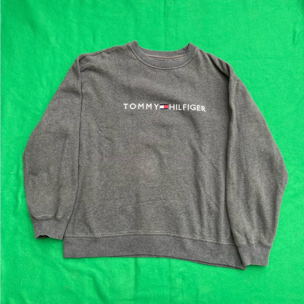 Tommy Hilfiger Gray Crewneck Sweater
